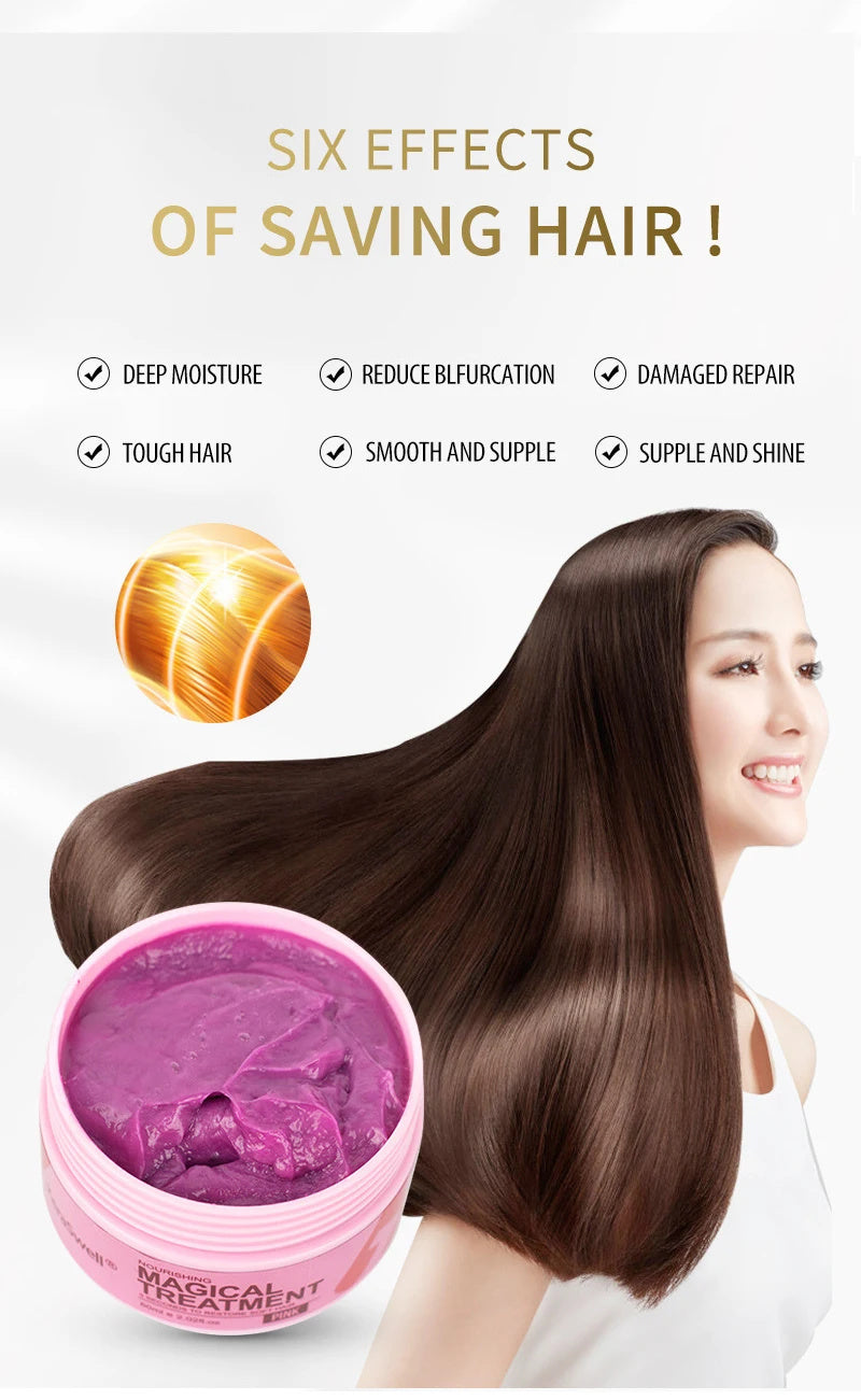 Magical Keratin Hair Mask 5 Seconds Repair Damaged Frizzy Hair Soft Smooth Shiny Nutrition Deep Moisturize Nourishing Hair Care (Copy)