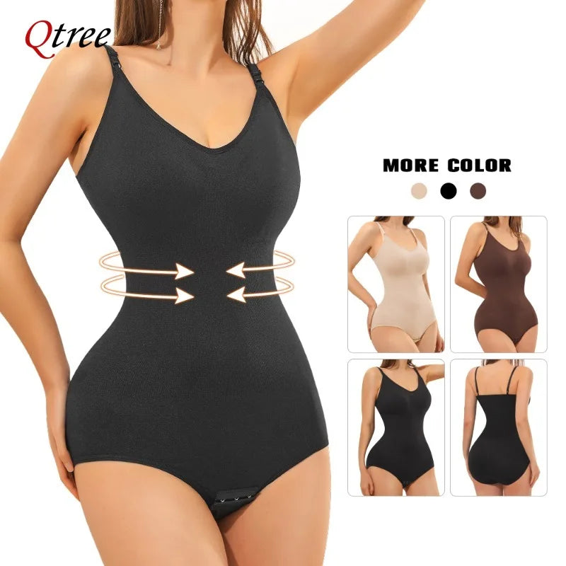 Bodysuit Shapewear Women's Tummy Control Sculpting Bodysuit Body Shaping One-piece Underwear Slimming Shapewear