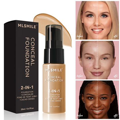 Face Foundation Cream Oil-Control Matte BB Cream Waterproof Lasting Concealer Liquid Professional Makeup