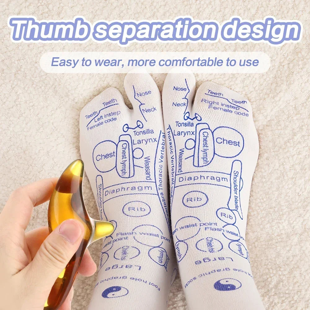 Massage Relieve Tired Feet Socks Acupressure Foot Massager Reflexology Socks Foot Point Tool Physiotherapy Sock Foot Care Tools