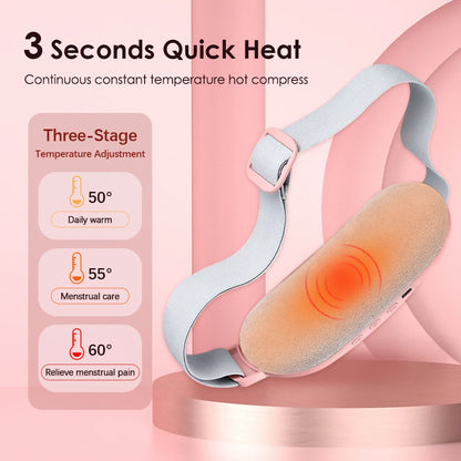 Electric Cramp Massager Menstrual Vibrator Heating Belt Women.