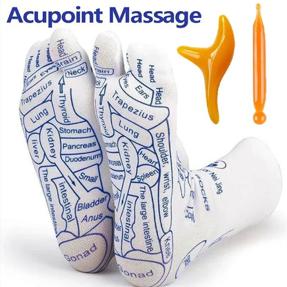 Massage Relieve Tired Feet Socks Acupressure Foot Massager Reflexology Socks Foot Point Tool Physiotherapy Sock Foot Care Tools