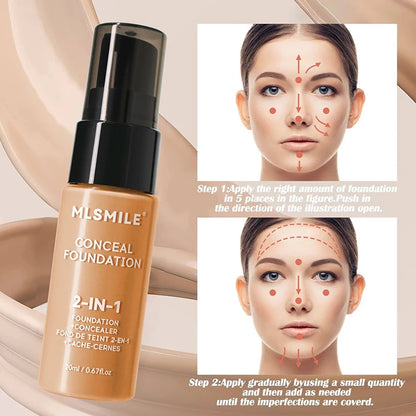 Face Foundation Cream Oil-Control Matte BB Cream Waterproof Lasting Concealer Liquid Professional Makeup